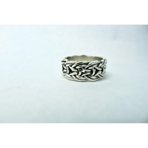 Handcrafted silver viking ring. Based on an ancient Norse ring design found in an archaeological dig