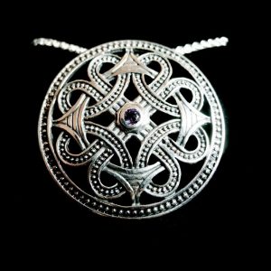 Enna Celtic Necklace with Amethyst-406