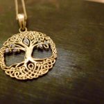 Gold Tree Of Life Pendant Irish jewellery , crafted in Ireland