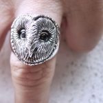 Barn Owl Ring. Irish jewellery