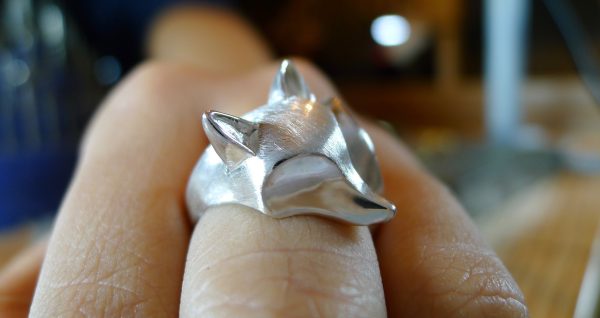 Silver Fox Ring, Irish Jewellery