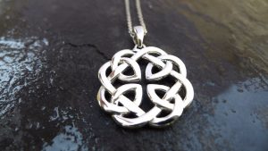 Reversible Father Daughter Celtic Knot Pendant-0